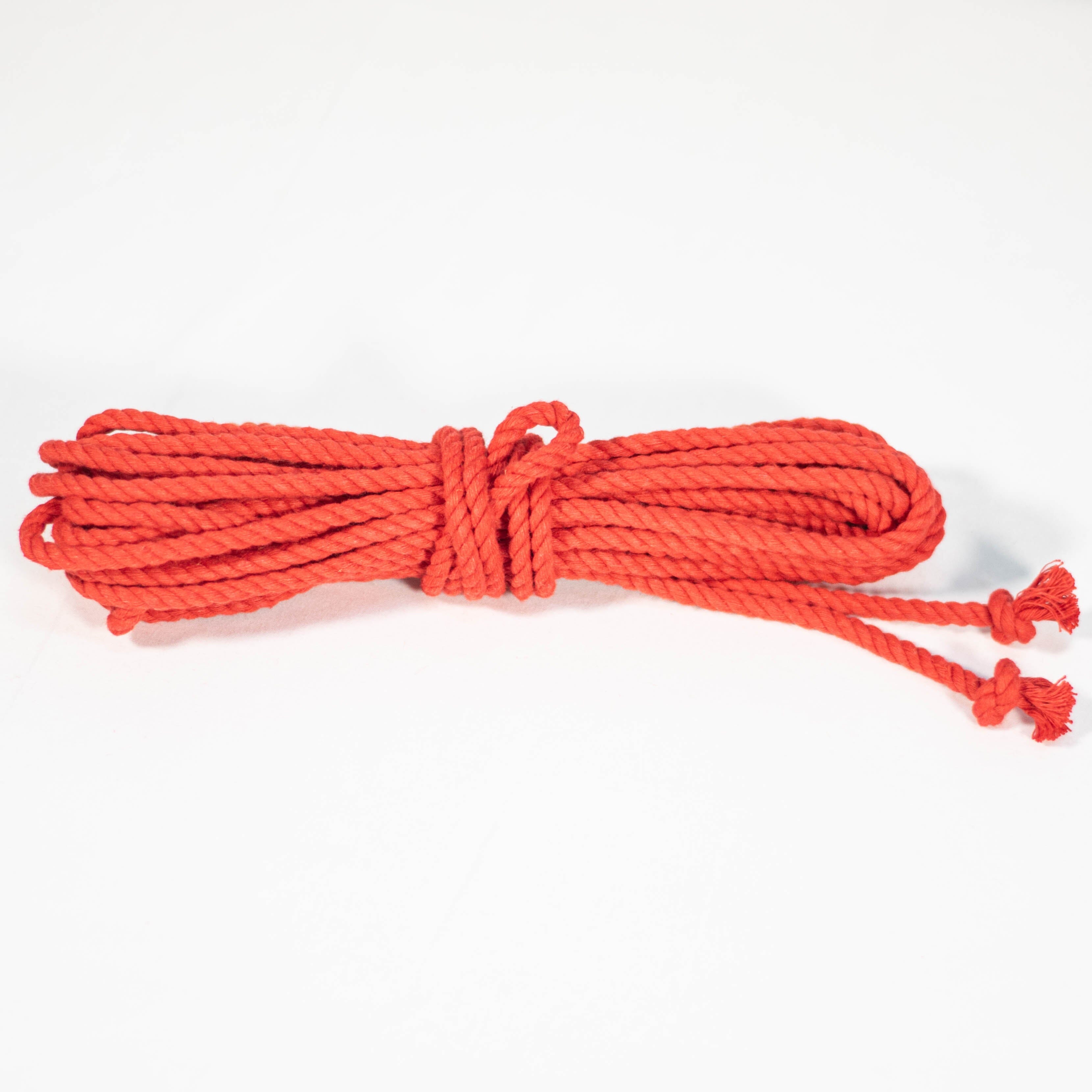 150+ ft worth of hand dyed shibari cotton rope - corals good & pinks